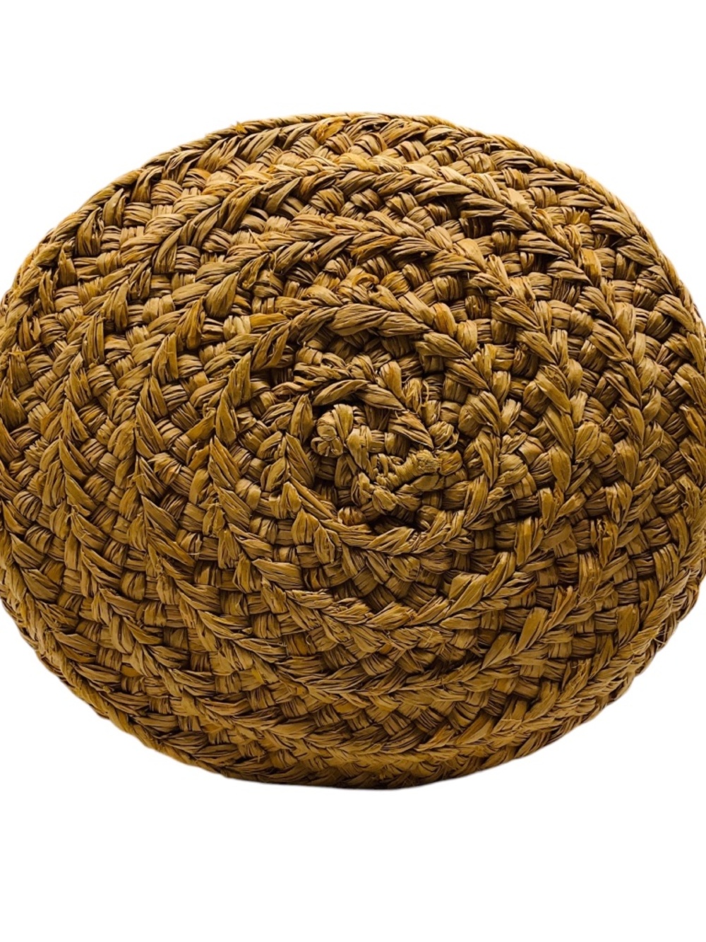 SAINT LAURENT NATURAL / BLACK PANIER BASKET SHOPPER RAFFIA SMALL TOTE BUCKET BAG - Picture 4 of 14